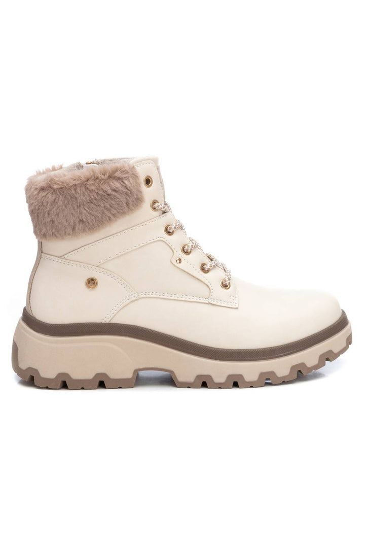 XTI 14344702 Beige Taupe Cozy Boots - Experience Boutique