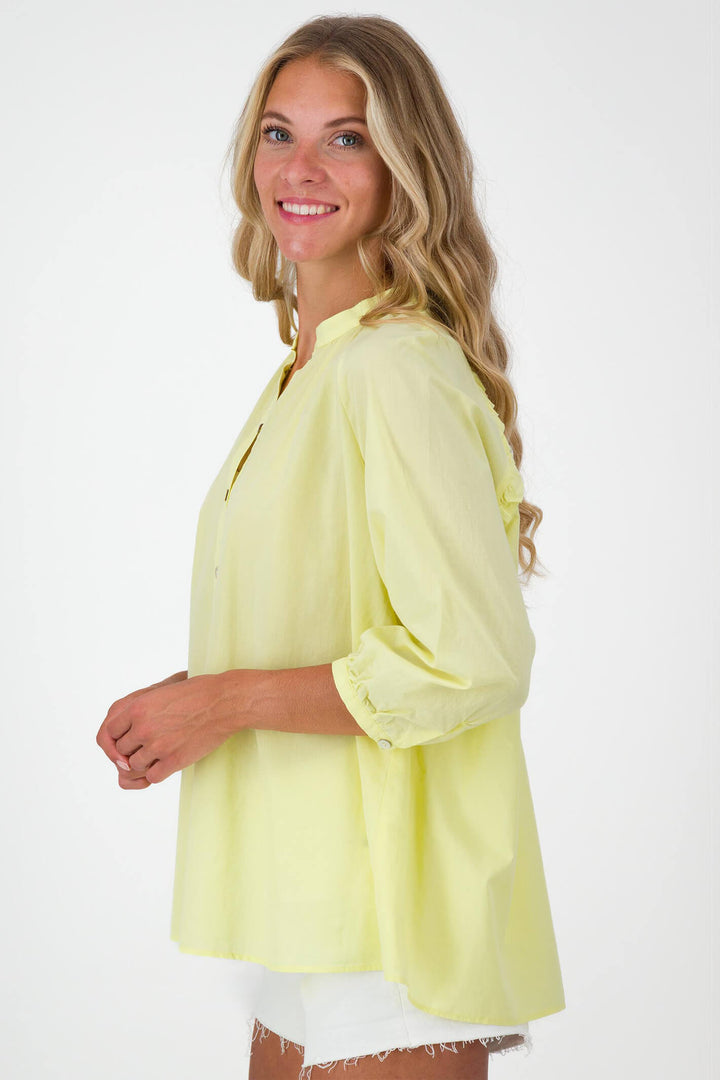 You Just White Y2689 Lemon Drop Blouse - Experience Boutique
