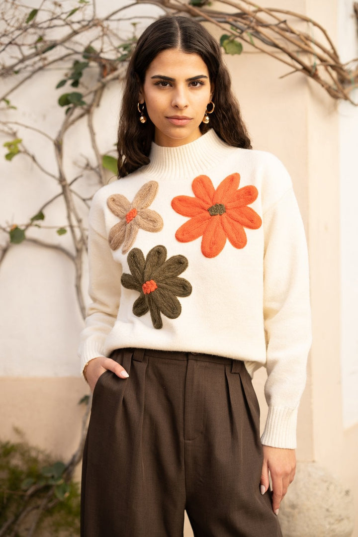 Yumi Brown Wide Leg Trousers