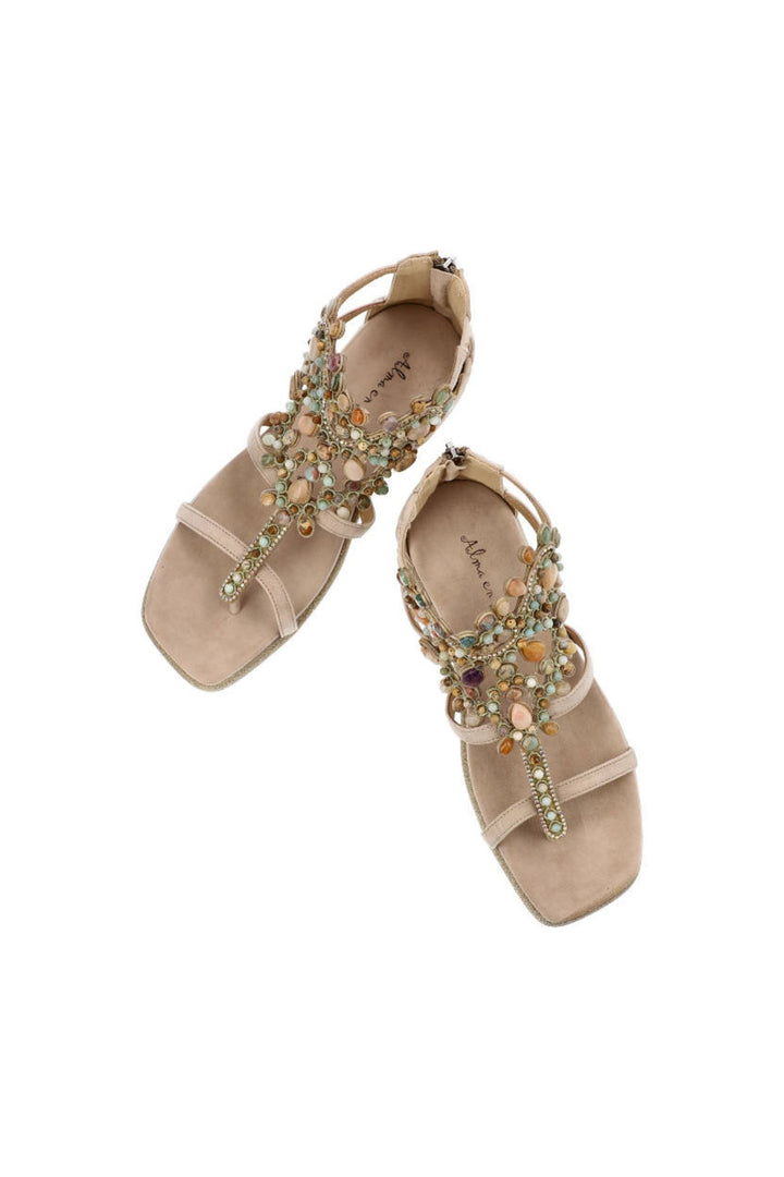 Alma En Pena V23391 Sand Suede Sandals