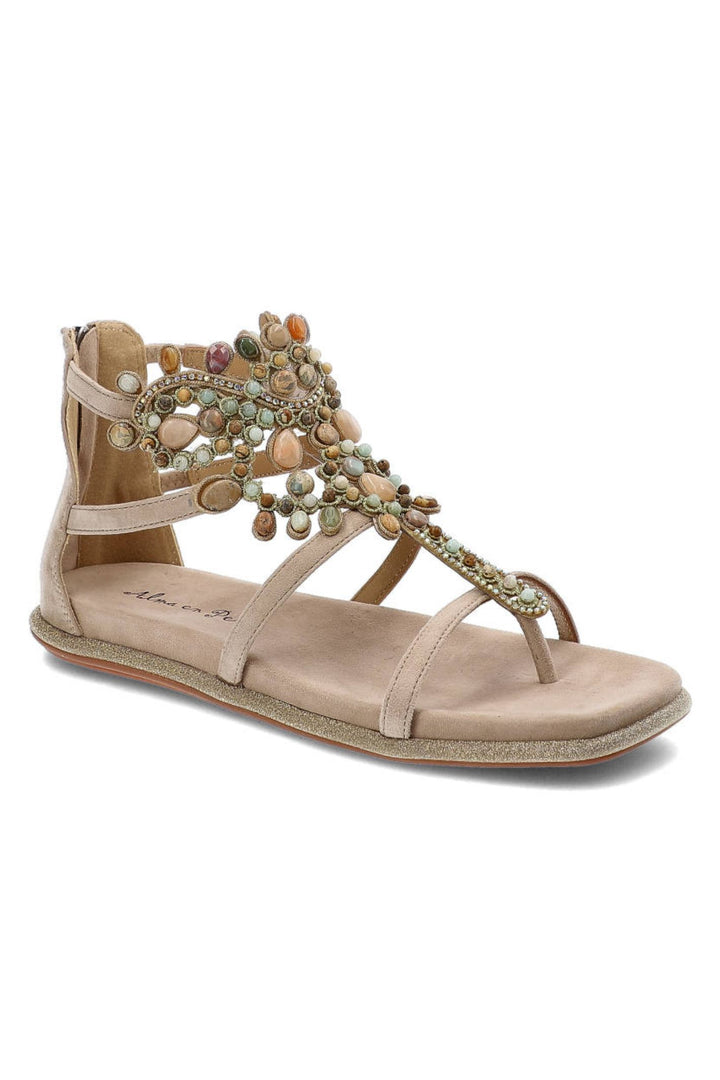 Alma En Pena V23391 Sand Suede Sandals