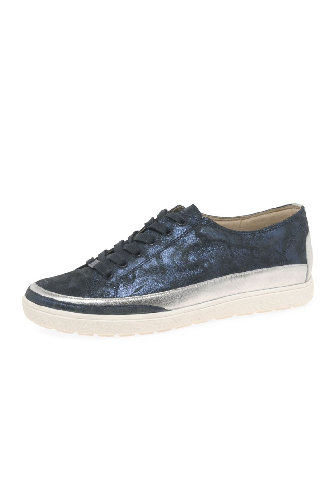 Caprice 23654 Ocean Navy Suede Leather Trainers