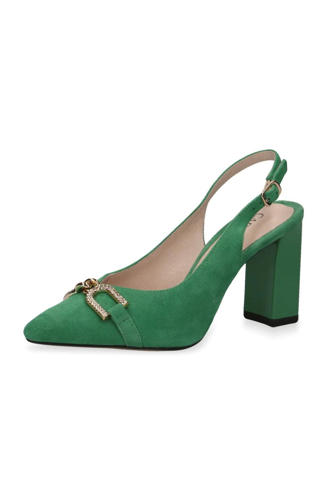 Caprice 29600 Green Suede Leather Slingback Shoe