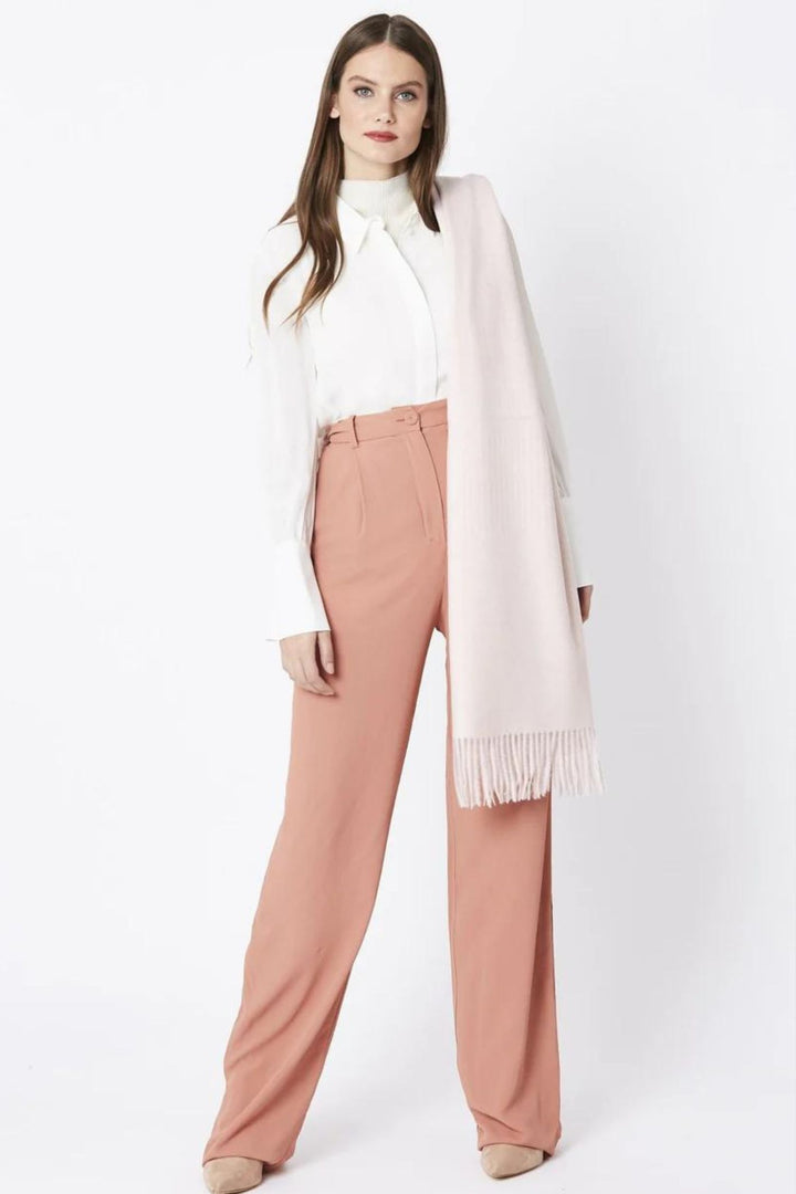 Jayely Pale Pink Cashmere Blend Wrap Scarf