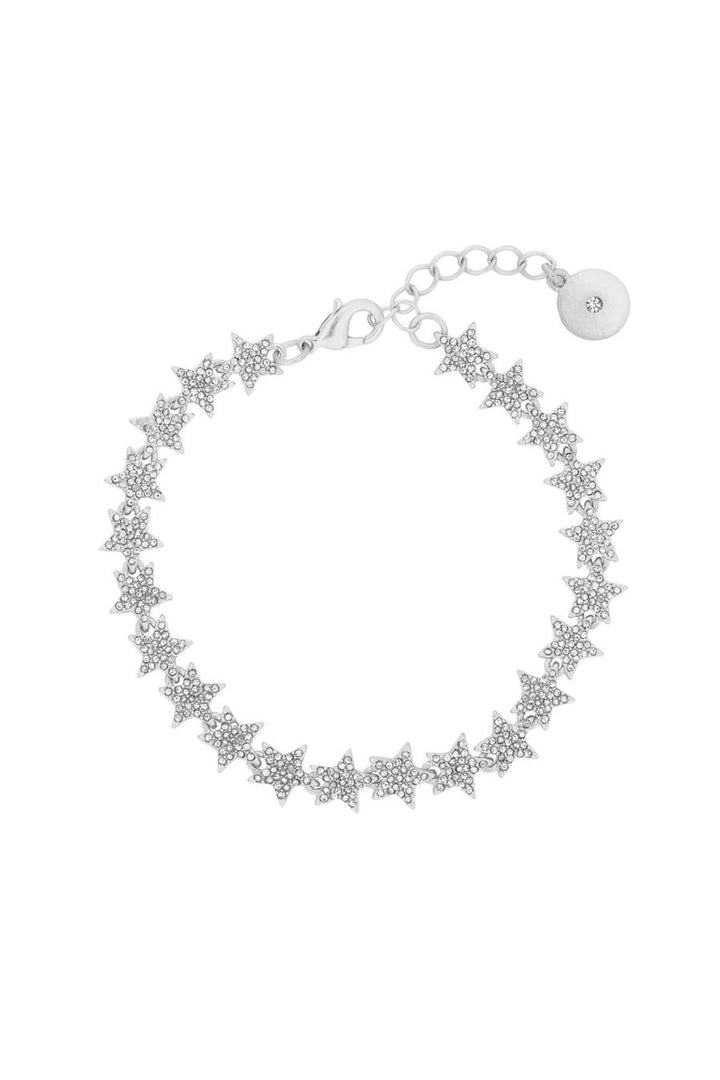 Kate Thornton 'Sparkling Stars' Silver Tennis Bracelet