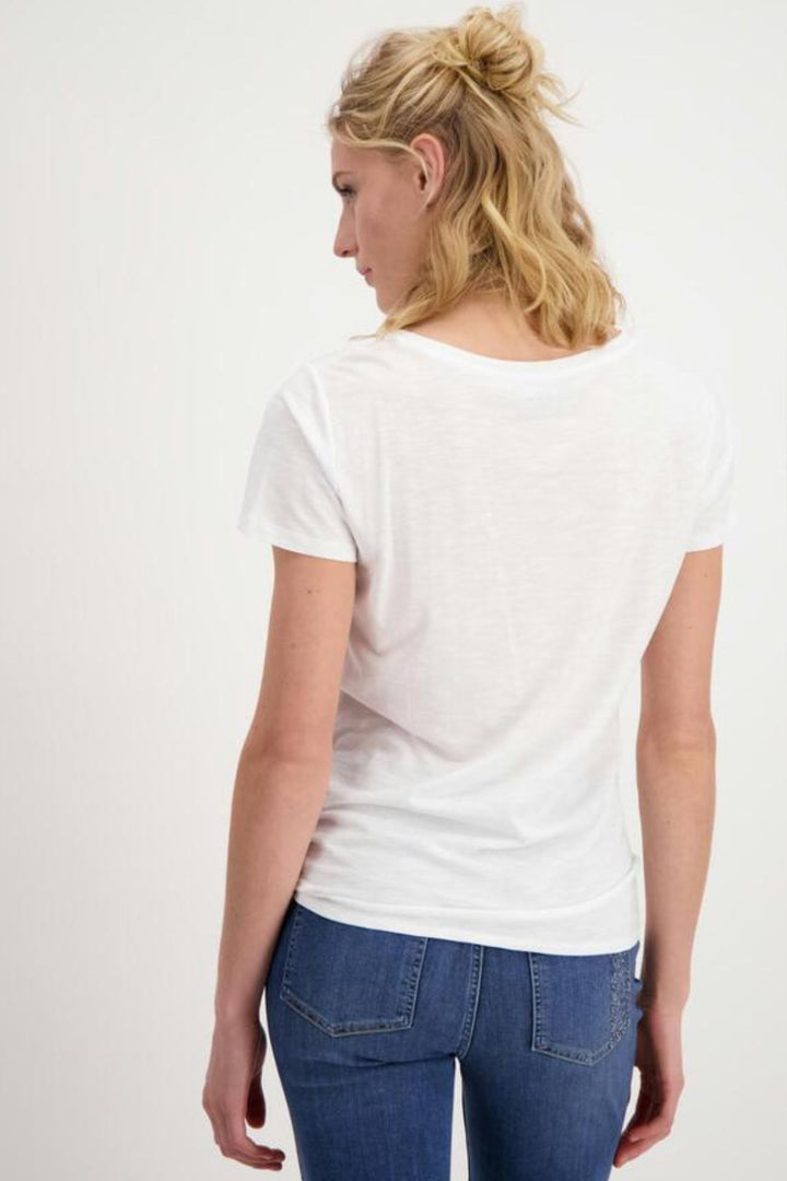 Monari 407148 White 'You Are So Beautiful' T-Shirt - Experience Boutique