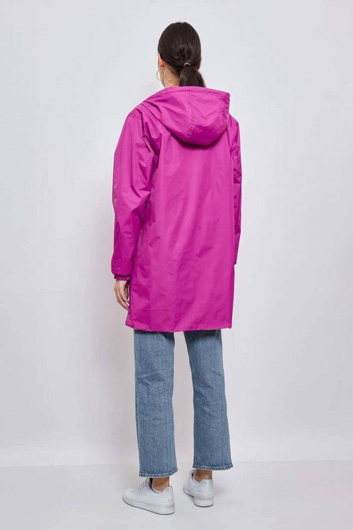 Orchid Purple & Gold Reversible Water Resistant Coat