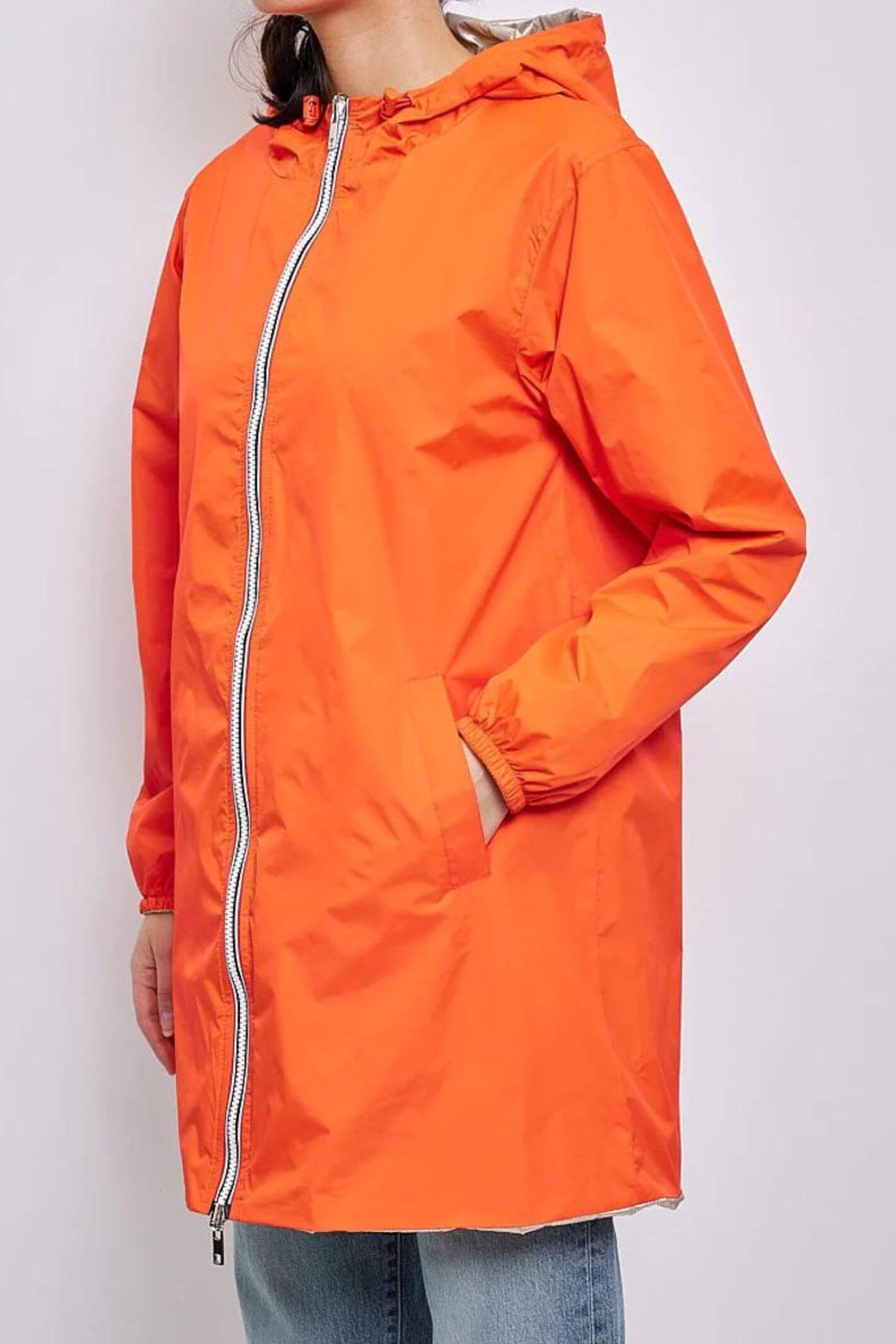 Papaya Gold Reversible Water Resistant Coat