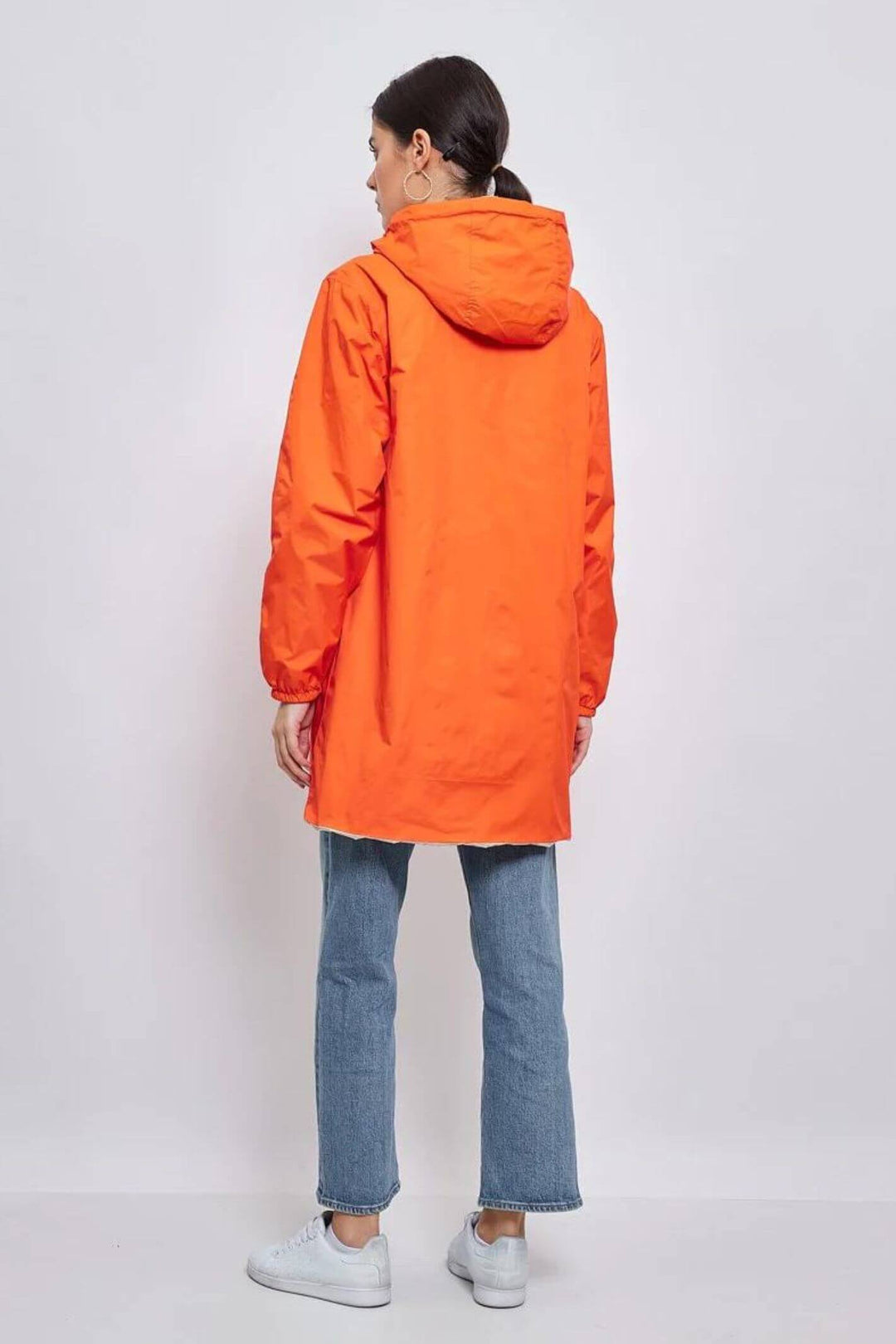 Papaya & Gold Reversible Water Resistant Coat
