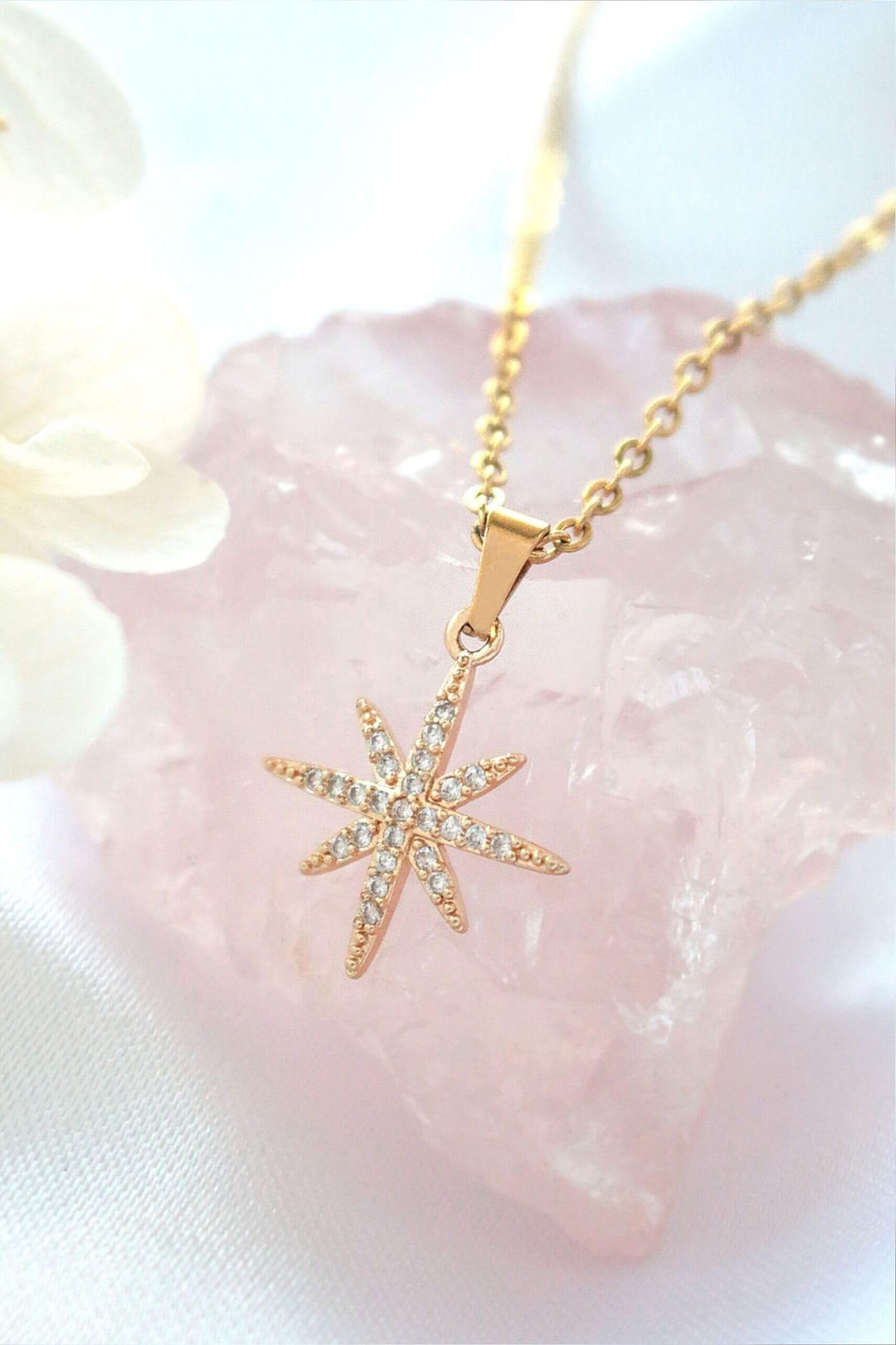 Polaris Star 24K Gold Plated Necklace