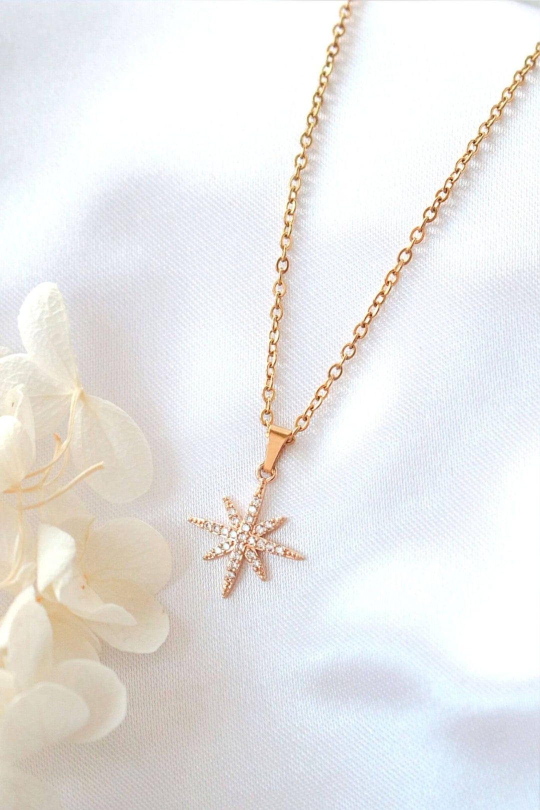 Polaris Star 24K Gold Plated Necklace