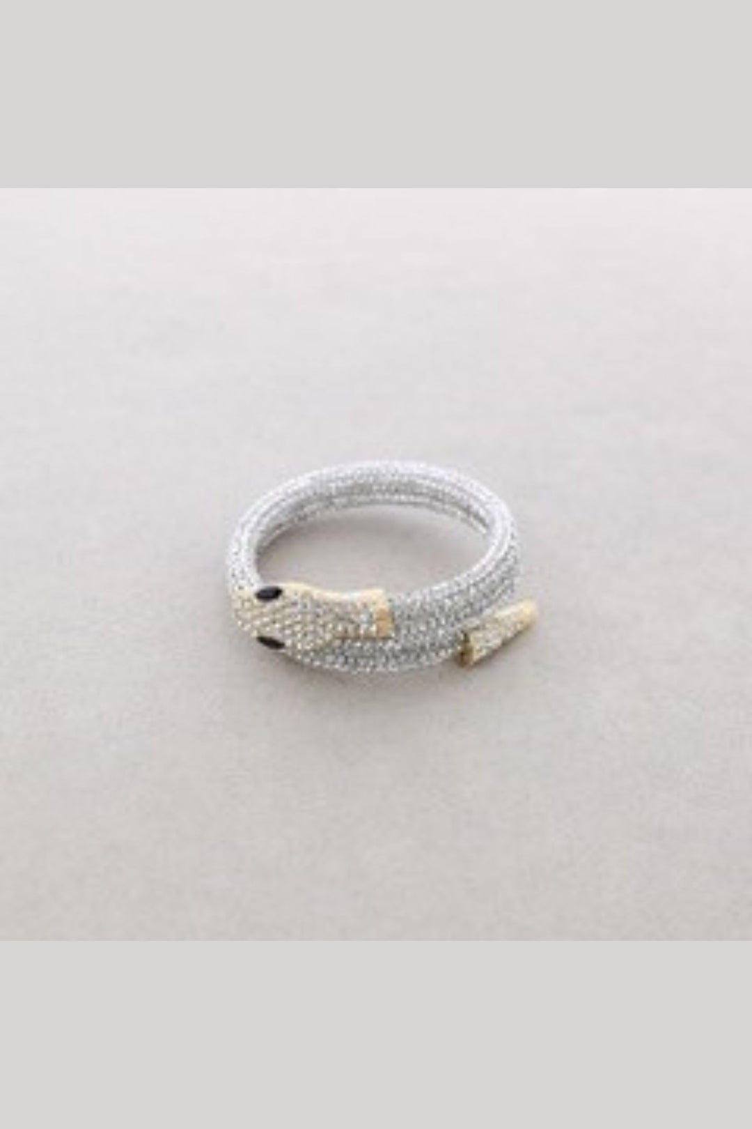 Silver Adjustable Snake Crystal Bracelet