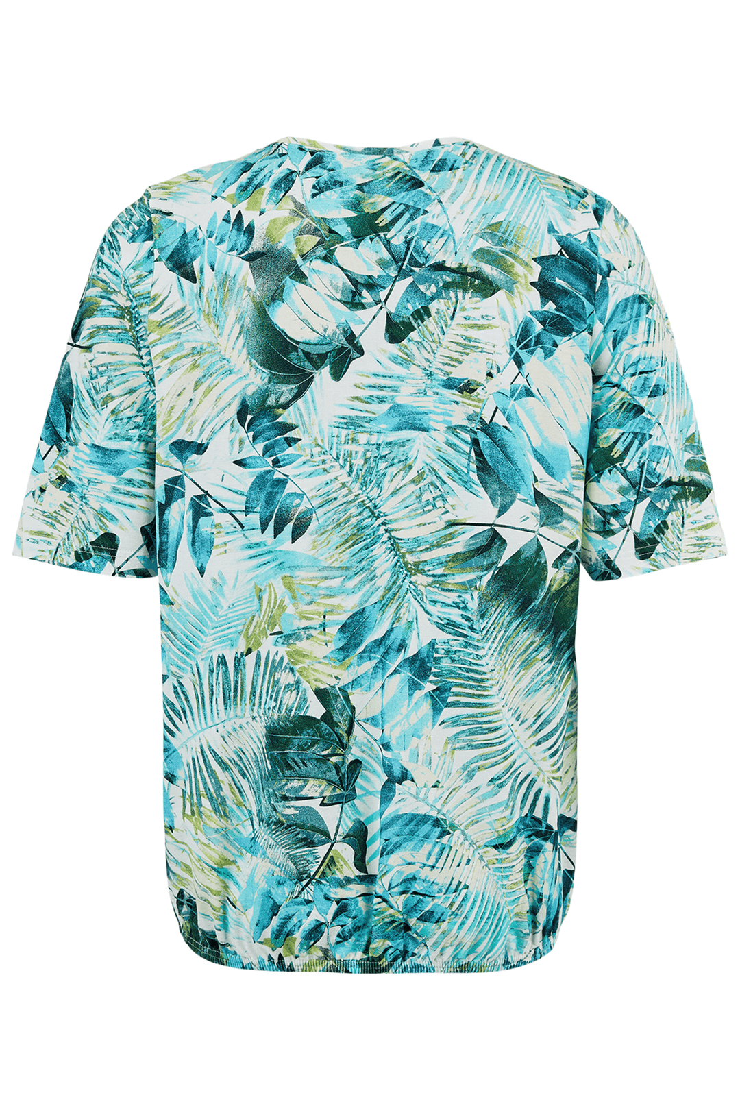 Sunday 6658 Blue Palm Print T-Shirt