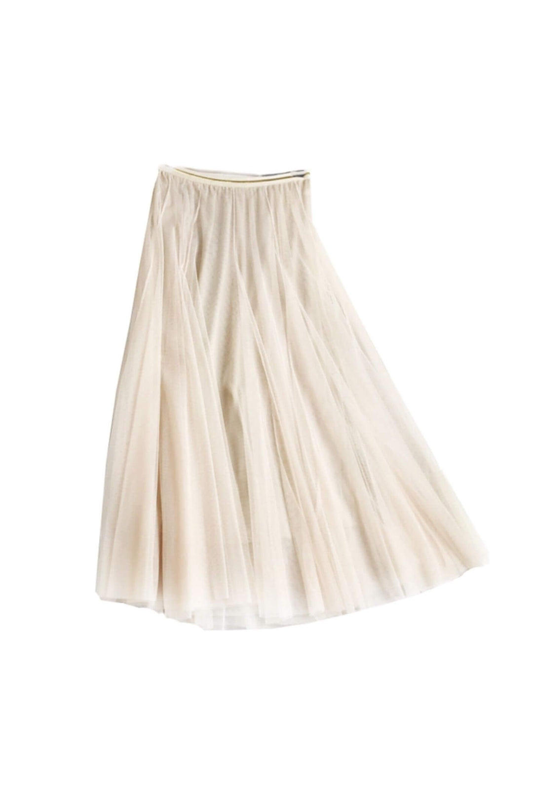 Tulle Layered Skirt In Cream