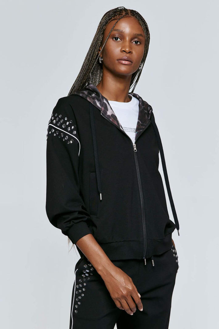 Access Fashion 1001-102 Black Embellished Jacket