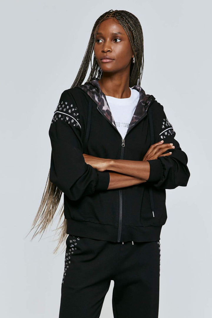 Access Fashion 1001-102 Black Embellished Jacket