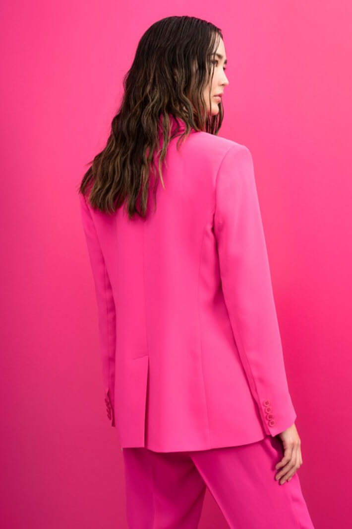Access Fashion 1019 Fuchsia Pink One Button Jacket - Experience Boutique
