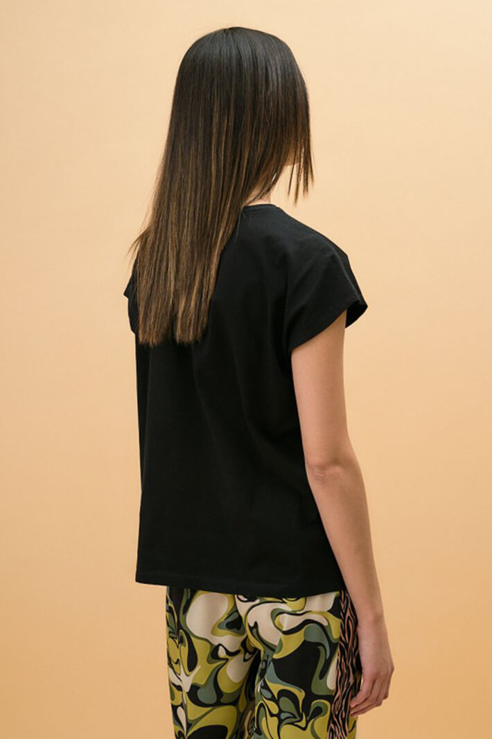 Access Fashion 2171 Black Logo T-Shirt - Experience Boutique