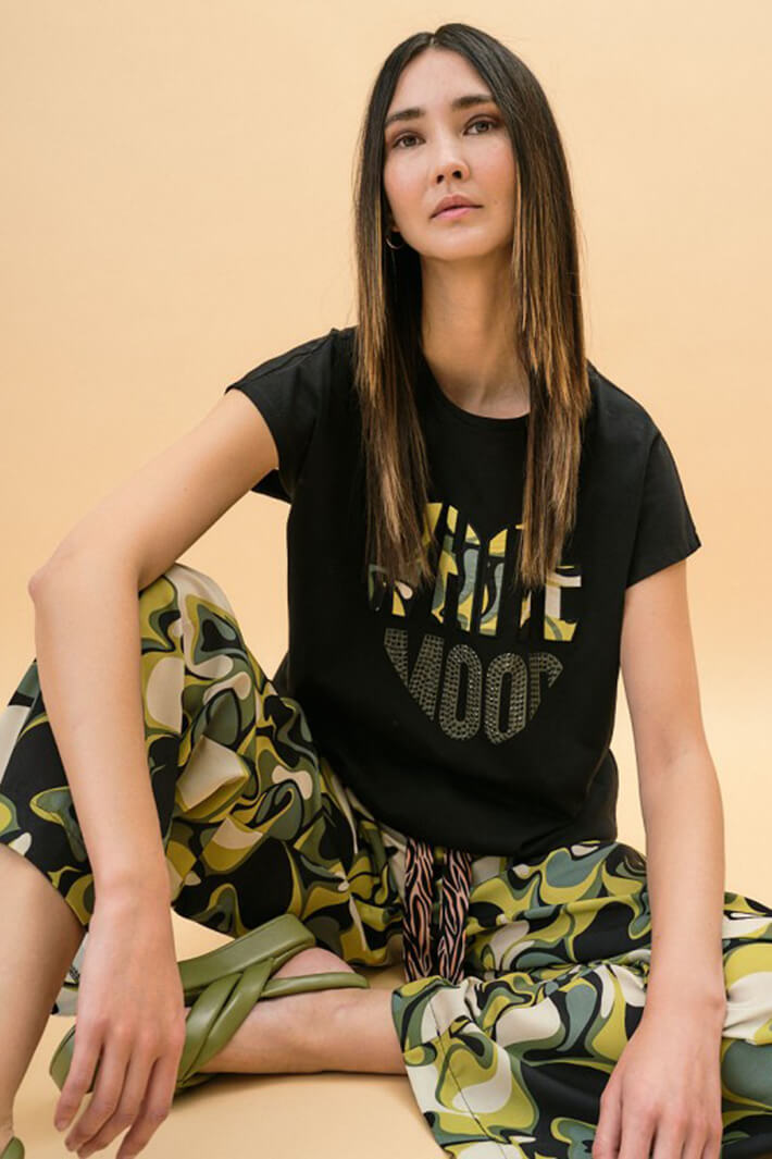 Access Fashion 2171 Black Logo T-Shirt - Experience Boutique