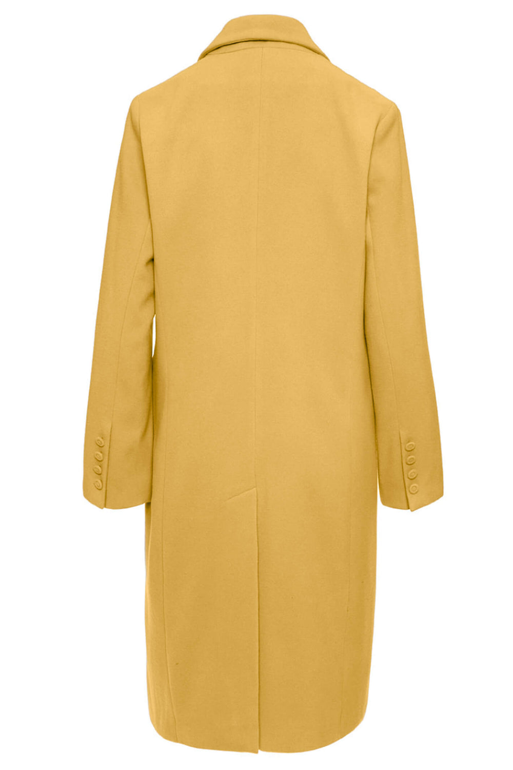 Access Fashion 9022-304 Citrus Yellow Double Breasted Coat - Experience Boutique