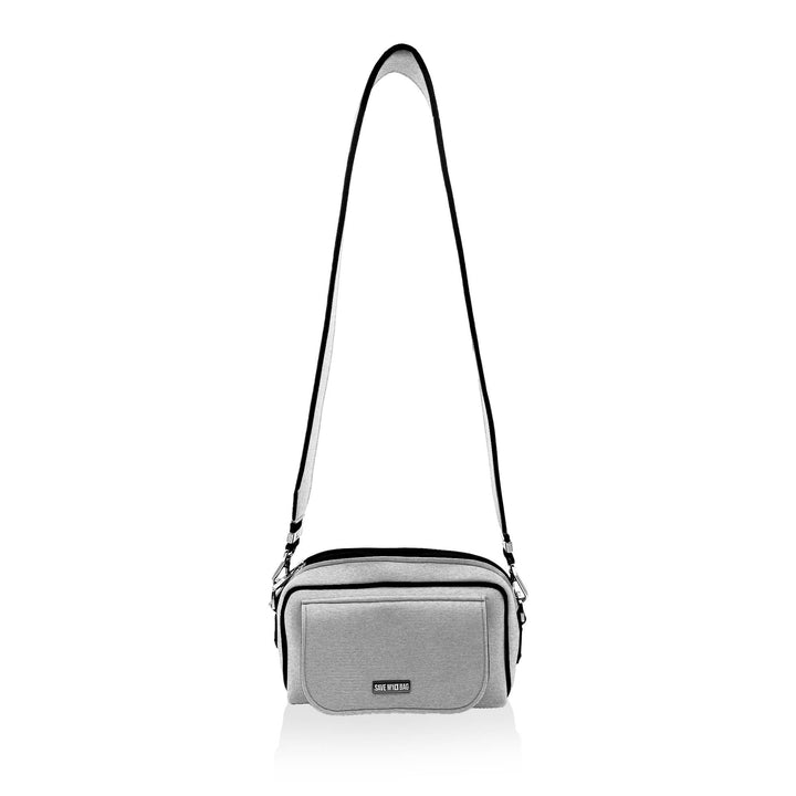 Save My Bag Metallic Silver Washable Eco Neoprene Shoulder Bag