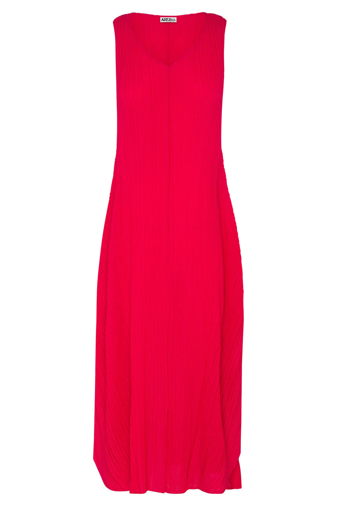 Alquema AD1072L Pink Long Estrella Pleated Dress - Experience Boutique