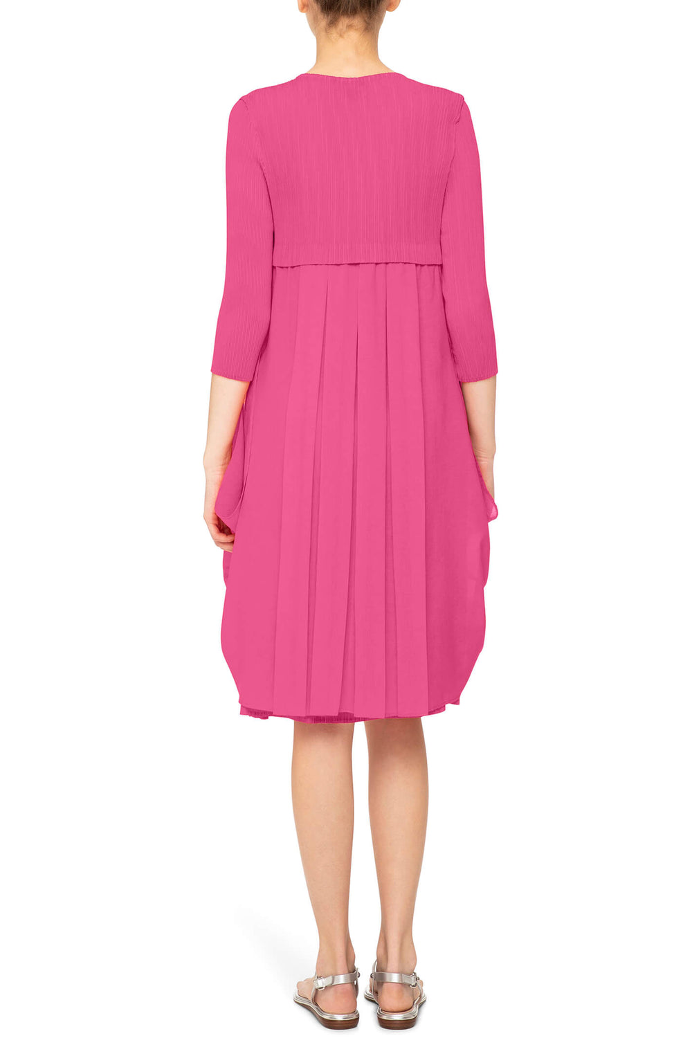 Alquema AD1898 Marlyn Pink Pleated Back Dress - Experience Boutique