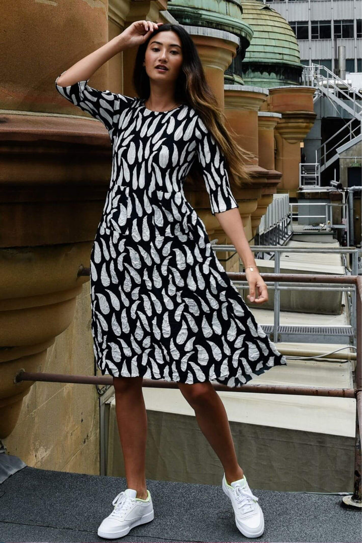 Alquema ADC544 Smash Dress Ink Navy & White Droplet
