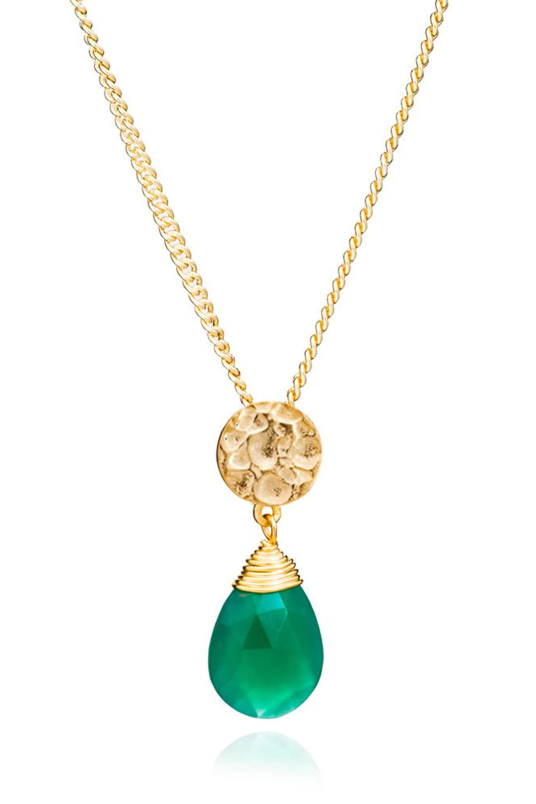 Azuni Classic Athena Green Onyx Necklace - Experience Boutique