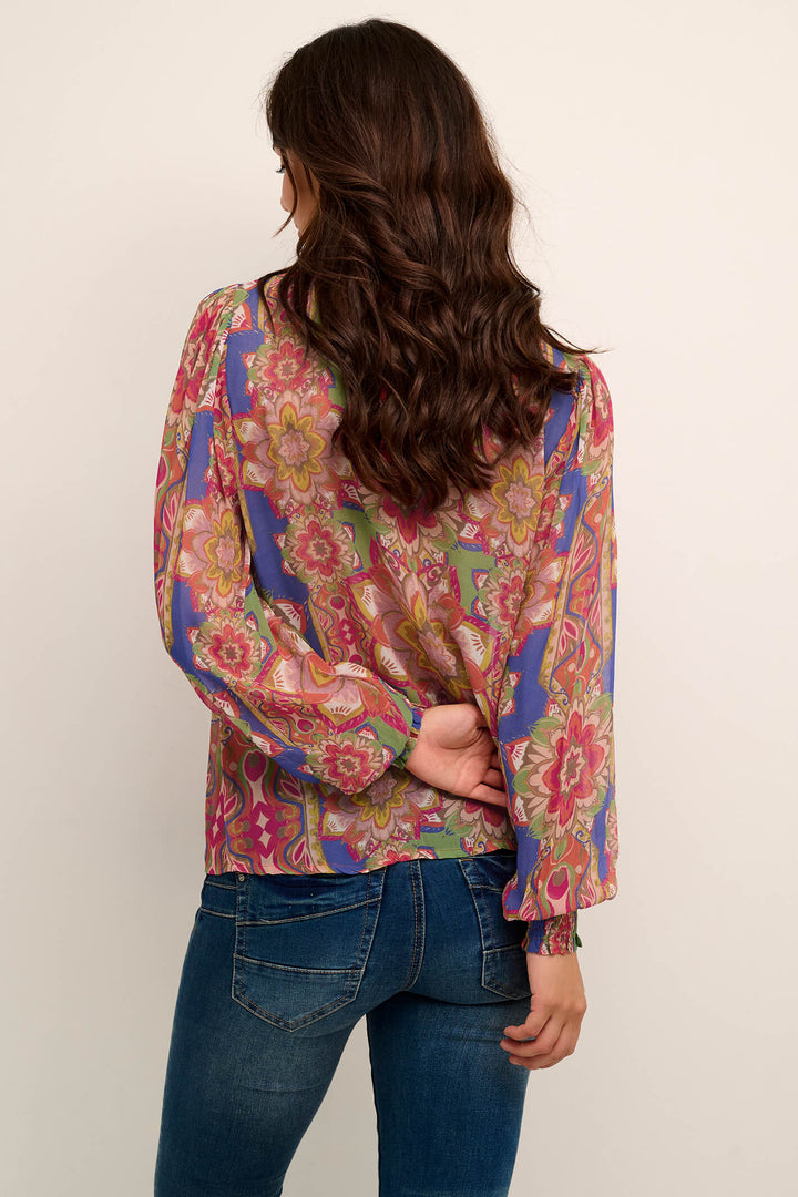 Cream Clothing CRCarolina Floral Tropical Print Blouse - Experience Boutique