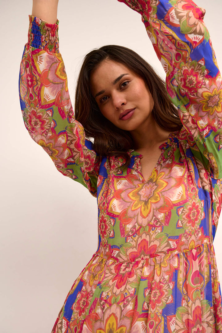 Cream Clothing CRCaroline Floral Tropical Print Dress - Experience Boutique