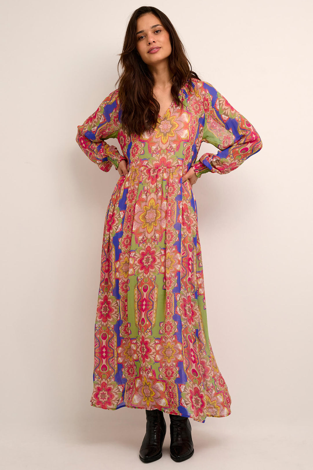 Cream Clothing CRCaroline Floral Tropical Print Dress - Experience Boutique