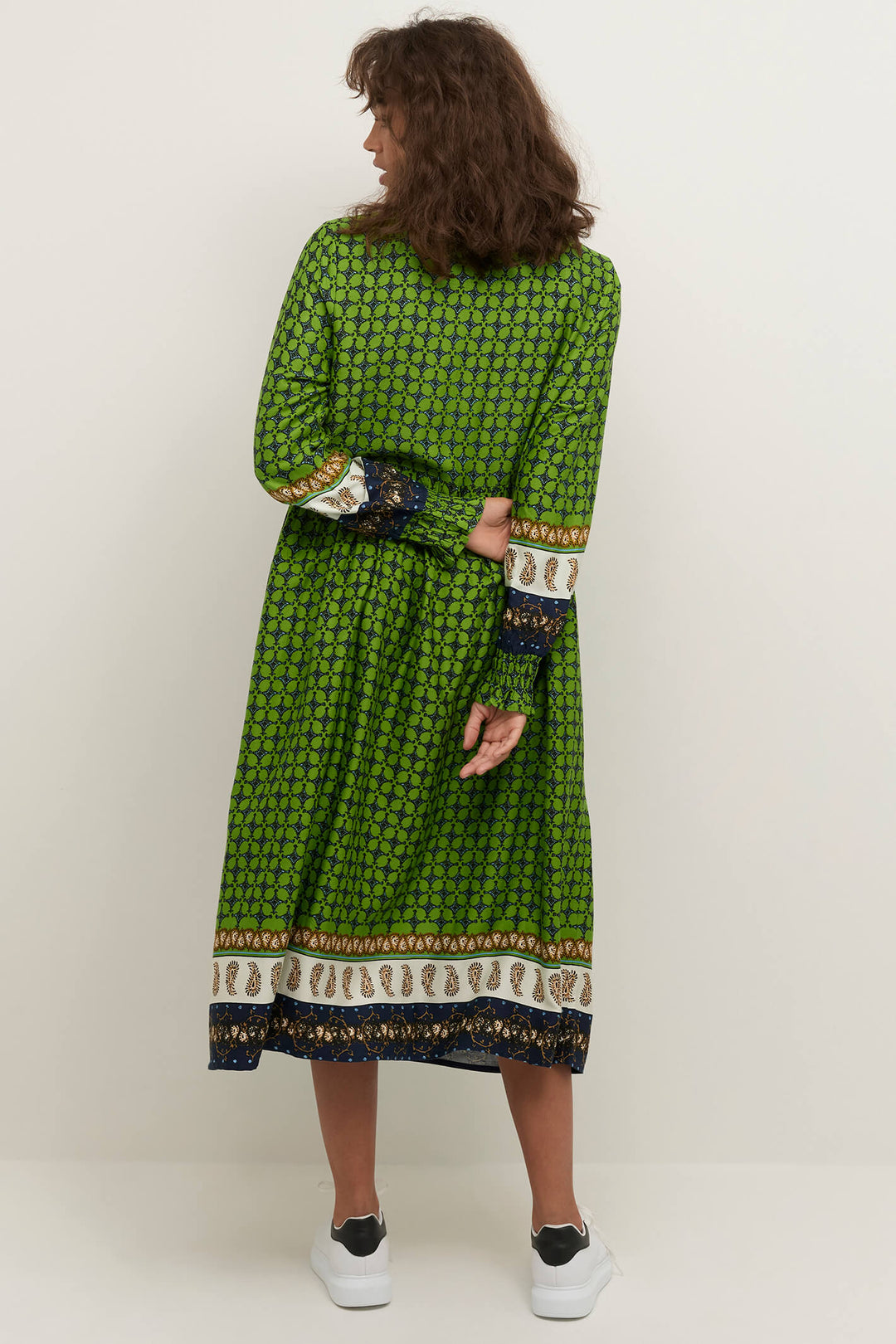 Cream Clothing CRMarlene Flourite Green Printed Dress Experience Boutique