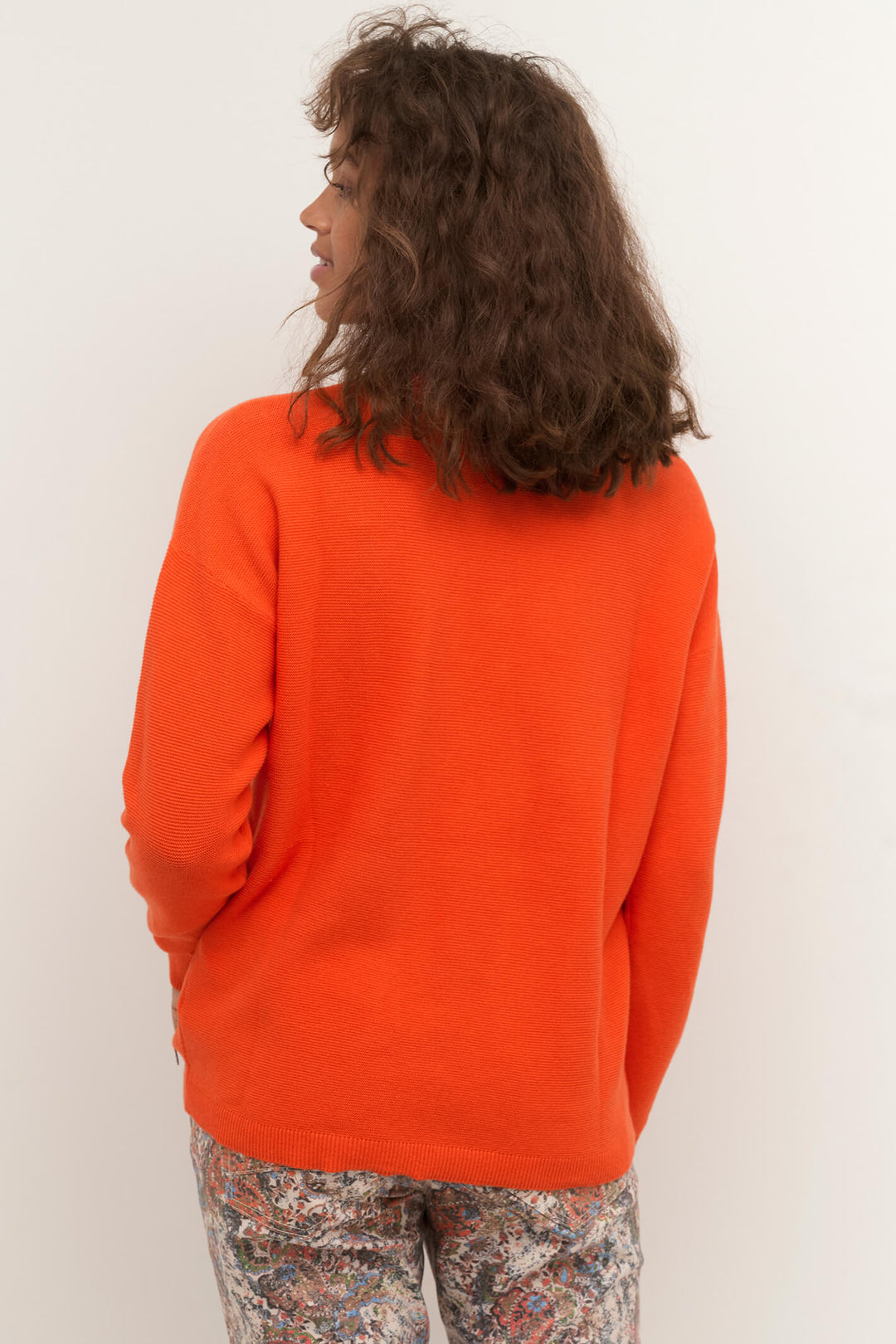 Cream Clothing CRSillar Tigerlily Orange Knitted Jumper - Experience Boutique