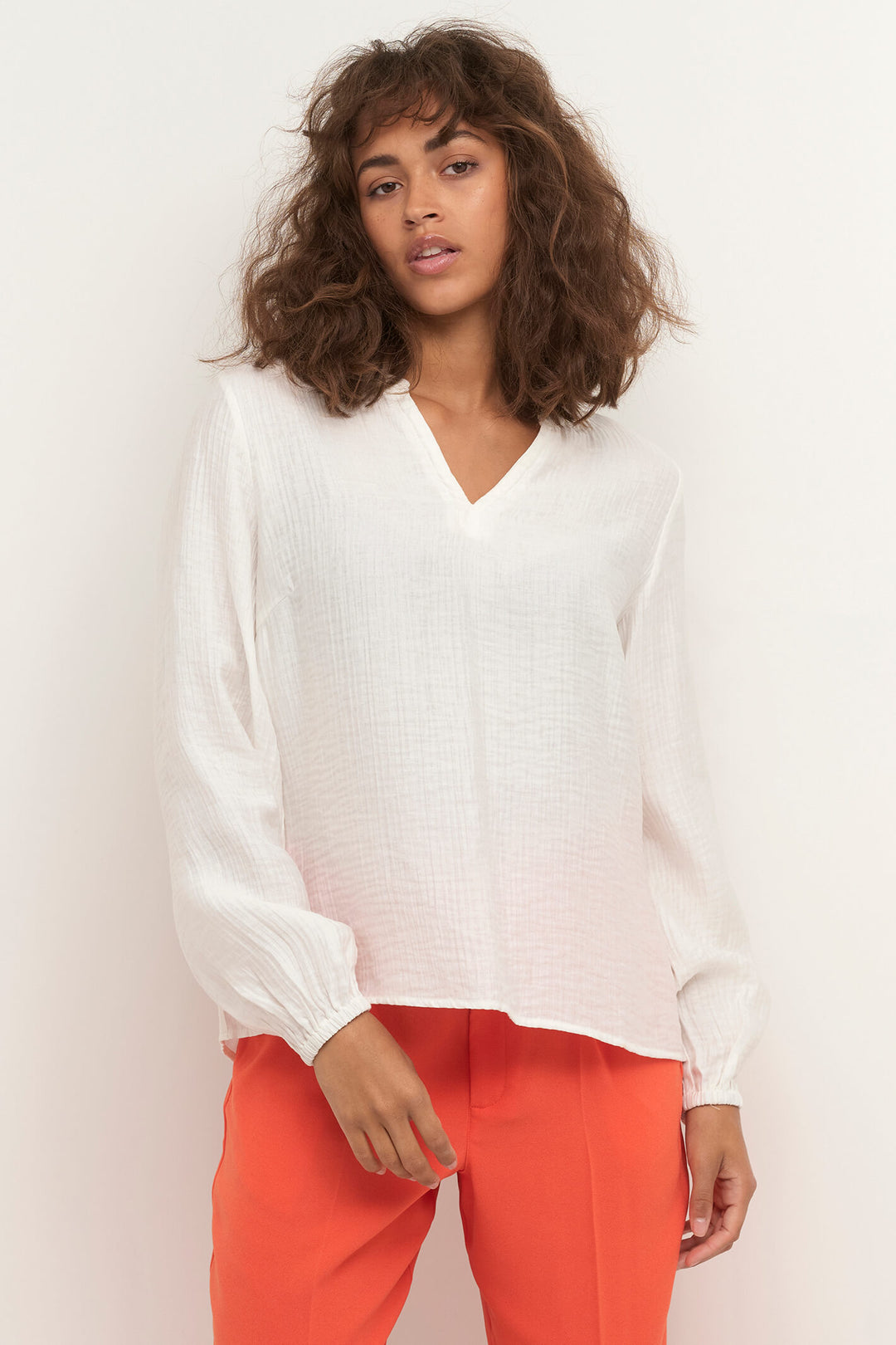 Cream Clothing CRWilma Snow White Blouse - Experience Boutique