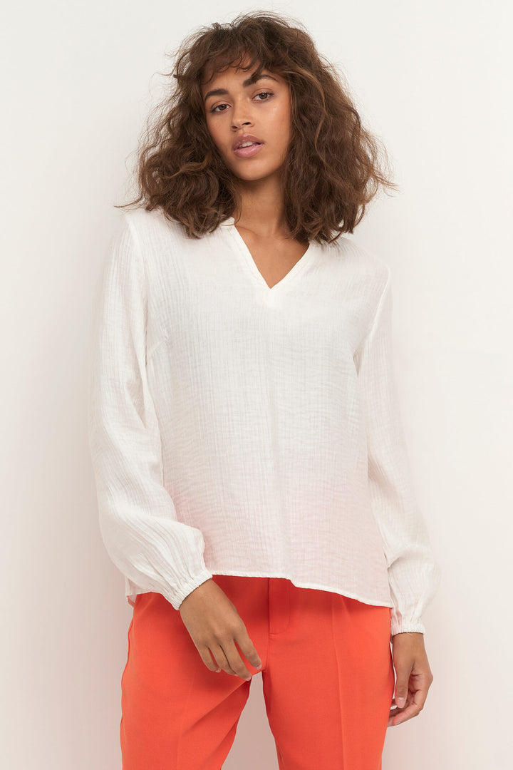 Cream Clothing CRWilma Snow White Blouse - Experience Boutique