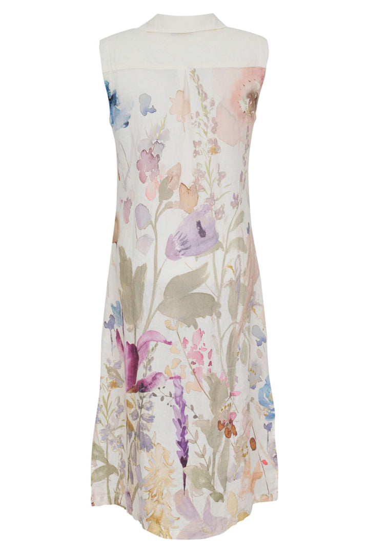Dolcezza 23632 Pastel Floral Whimsique Linen Dress - Experience Boutique