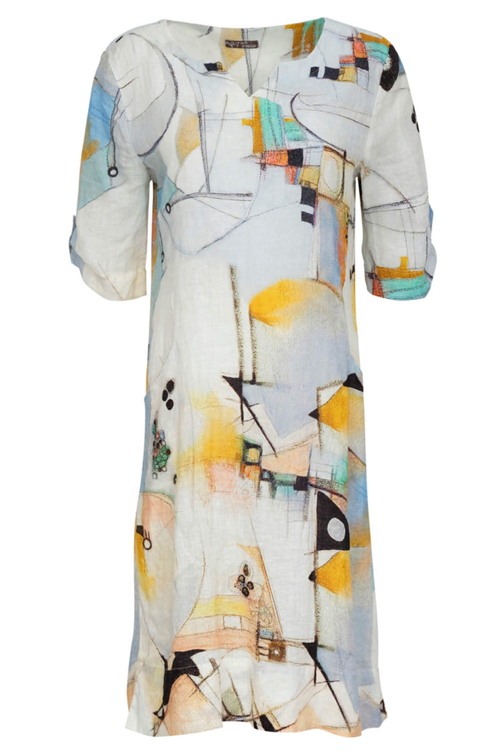 Dolcezza 23661 Abstract Print Dress
