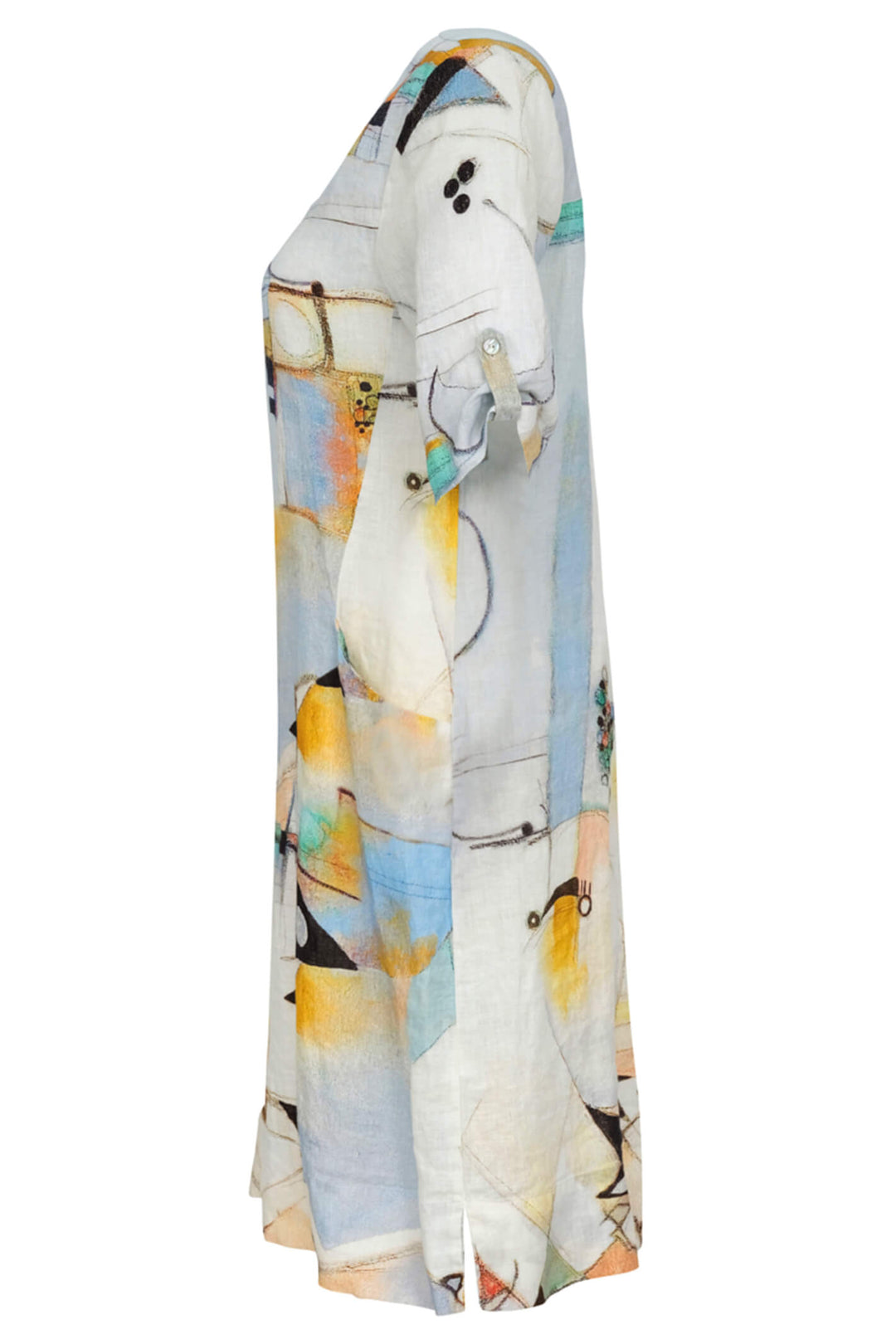 Dolcezza 23661 Abstract Print Dress