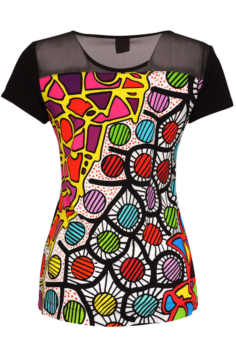 Dolcezza 23702 Multi Coloured Mistral X3 Top - Experience Boutique