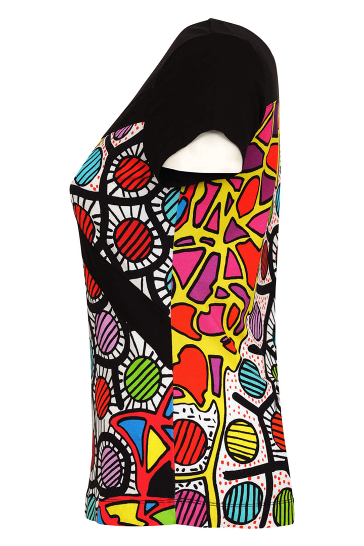 Dolcezza 23702 Multi Coloured Mistral X3 Top - Experience Boutique