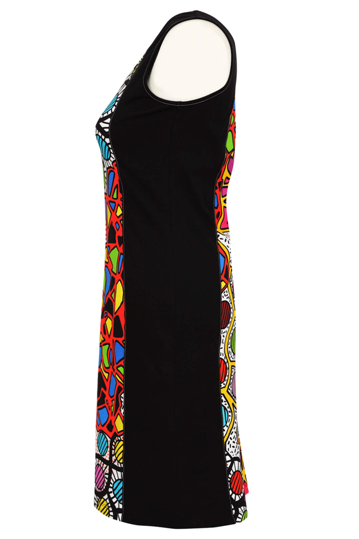 Dolcezza 23707 Multi Coloured Mistral X3 Print Dress - Expeirence Boutique
