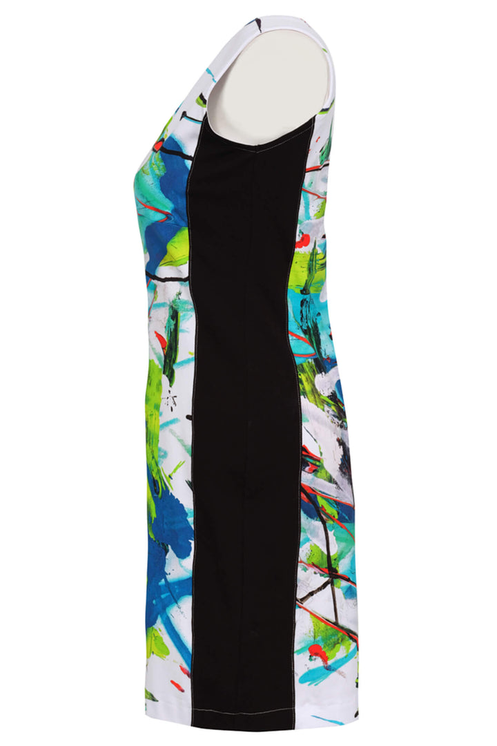 Dolcezza 23725 White River Of Life Fit & Flare Dress - Experience Boutique