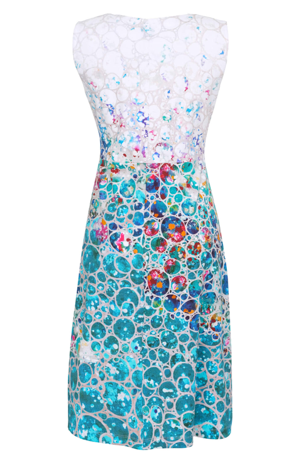 Dolcezza 23754 White Dimensions Circle Fit & Flare Dress - Experience Boutique
