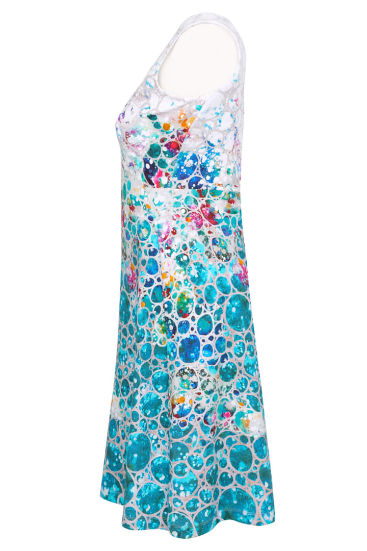 Dolcezza 23754 White Dimensions Circle Fit & Flare Dress - Experience Boutique