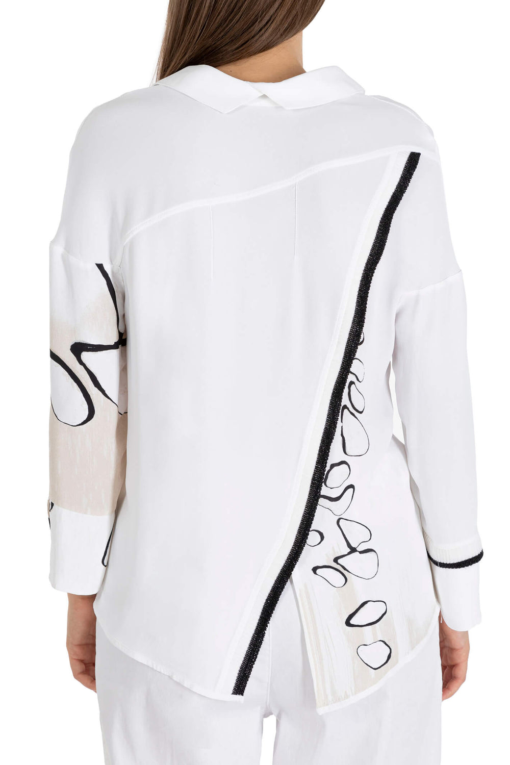 Elisa Cavaletti EJP231059501 White Bubble Shirt - Experience Boutique