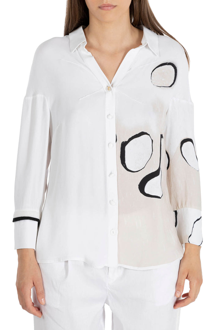 Elisa Cavaletti EJP231059501 White Bubble Shirt - Experience Boutique