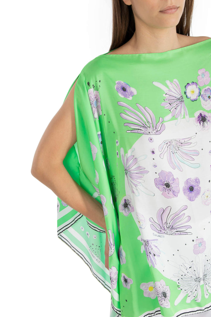 Elisa Cavaletti ELP230866700 Green Print Kaftan - Experience Boutique
