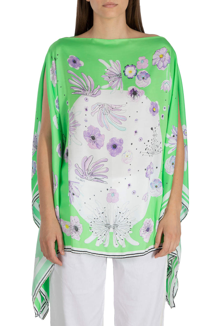 Elisa Cavaletti ELP230866700 Green Print Kaftan - Experience Boutique