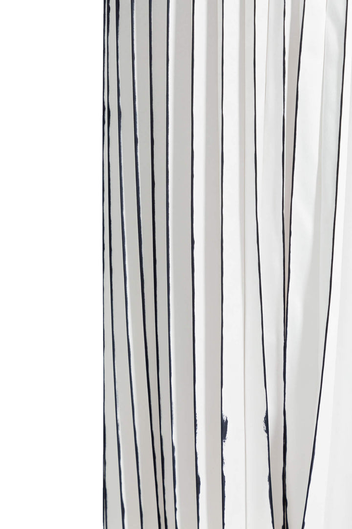 Elisa Cavaletti ELP233020803 White Navy Pleated Skirt - Experience Boutique